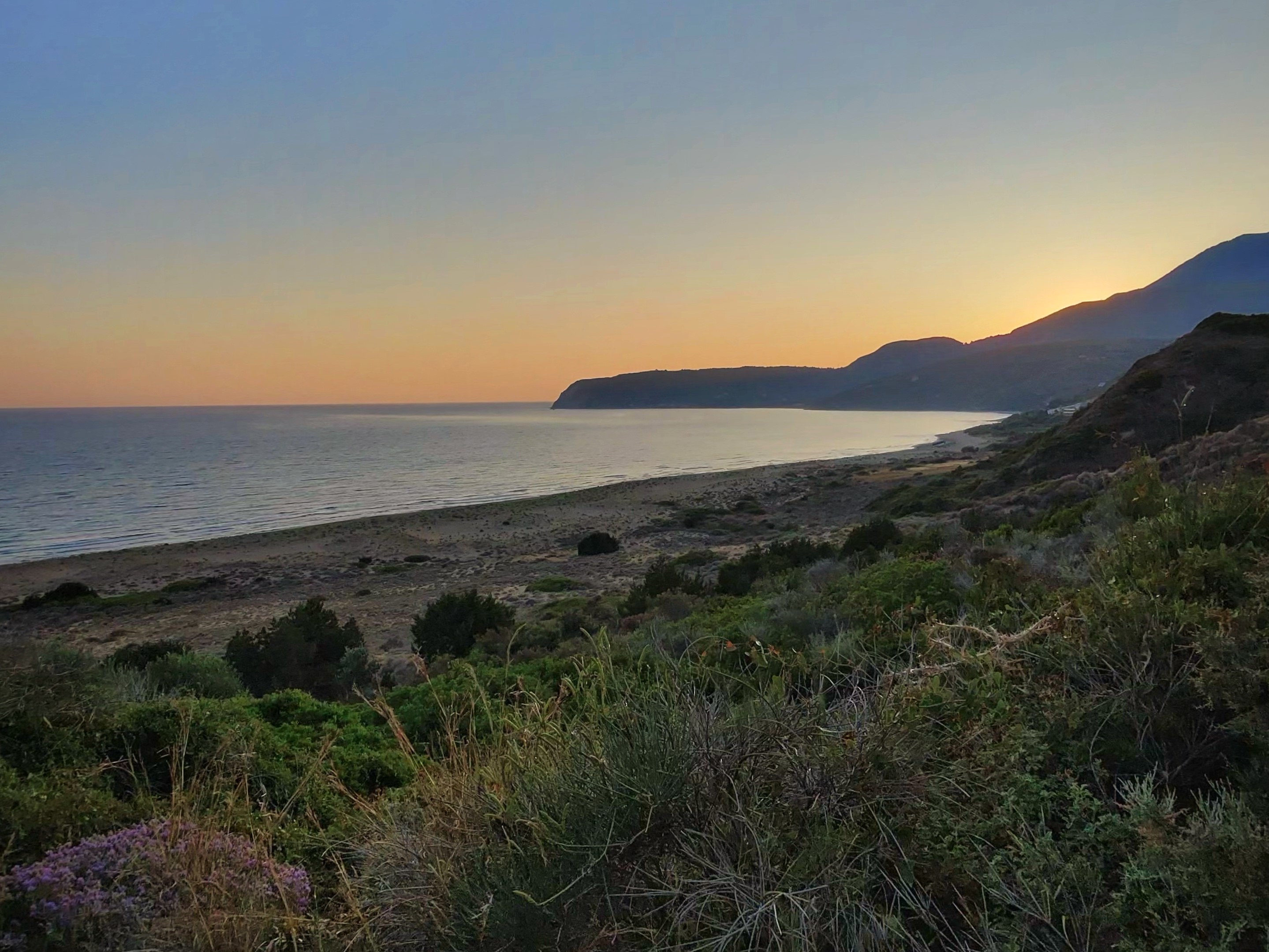 Sunset on Kaminia beach (1)